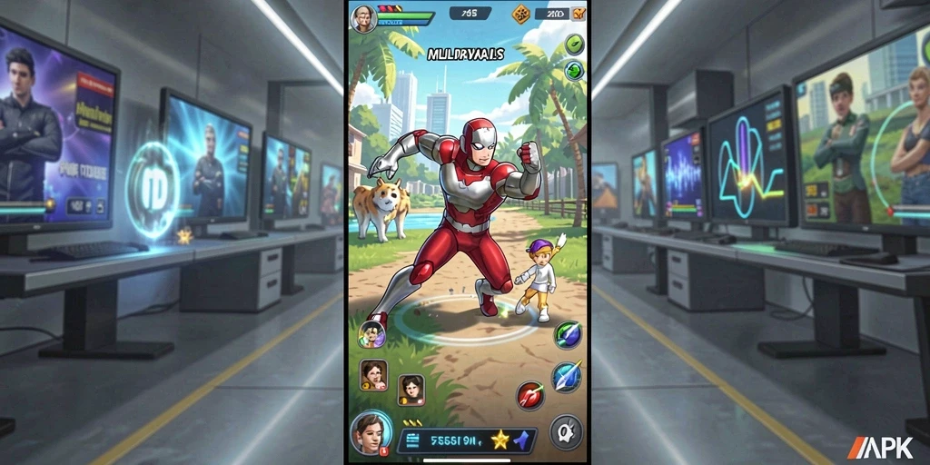 Screenshot menunjukkan momen pertarungan yang mendebarkan.