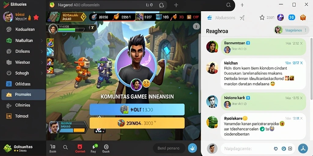 Screenshot memperlihatkan fitur multiplayer dengan teman-teman.